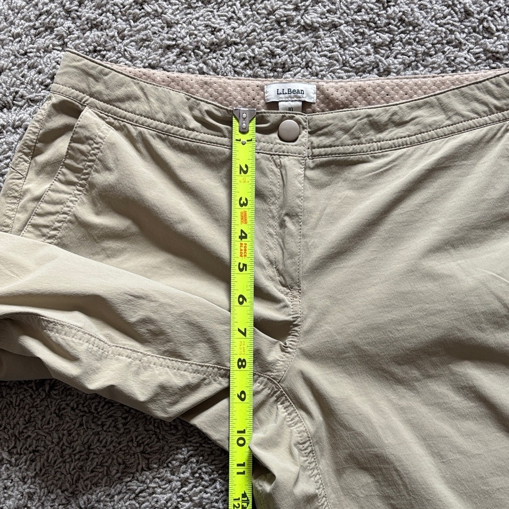 L.L. Bean Comfort Trail Khaki Zip Pocket Crop Pants - Picture 11 of 16